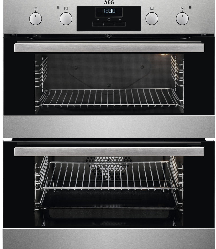 AEG DUB331110M Built Under Electric Double Oven - Stainless Steel