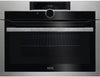 AEG KME968000M Wifi Connected Built In Compact Electric Single Oven with Microwave Function - Stainless Steel