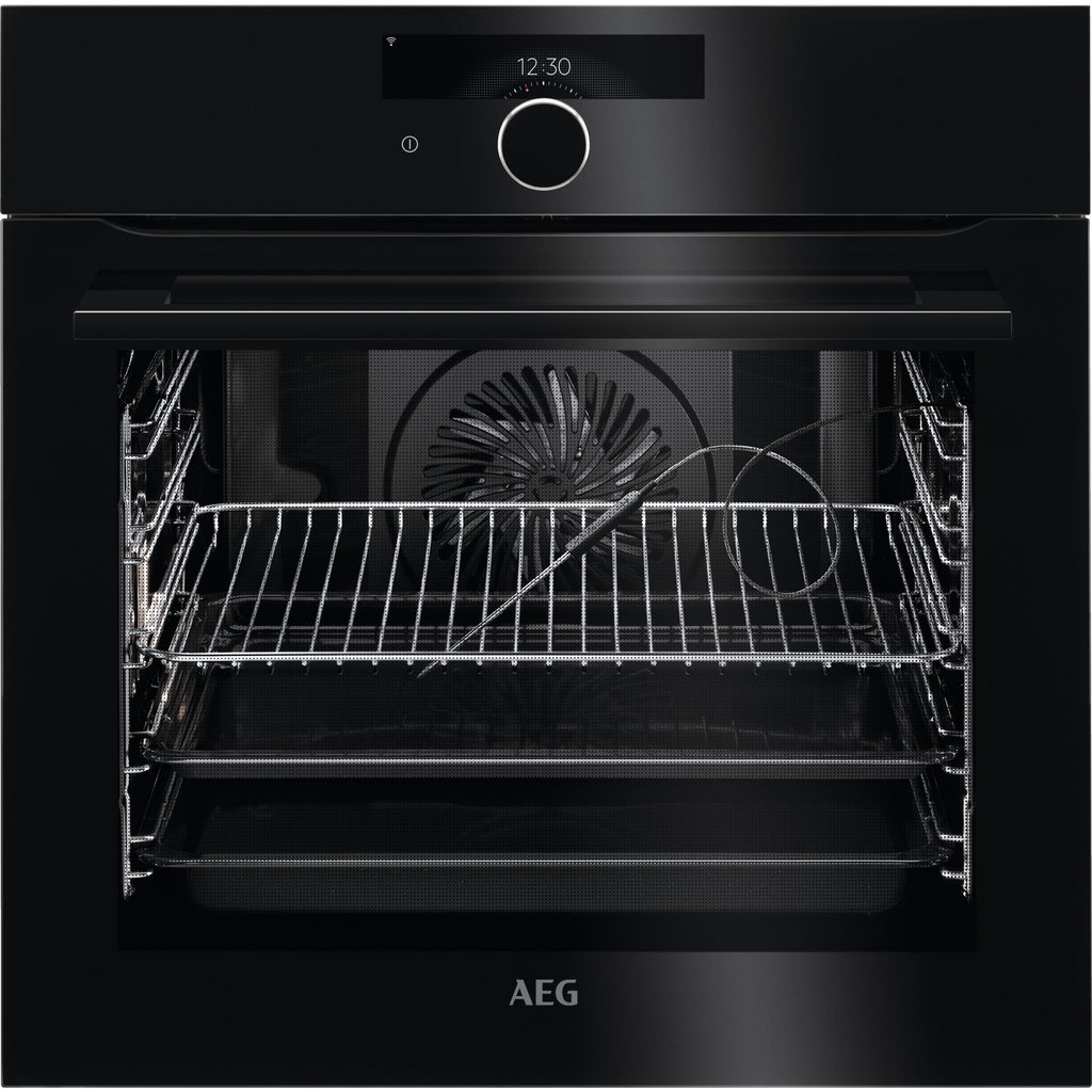 AEG BPK948330B Built In Electric Single Oven - Black