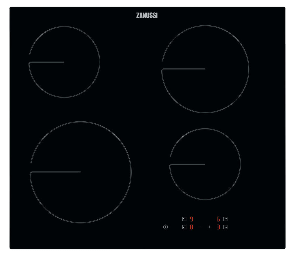 Zanussi ZHRN641K 59cm Ceramic Hob - Black