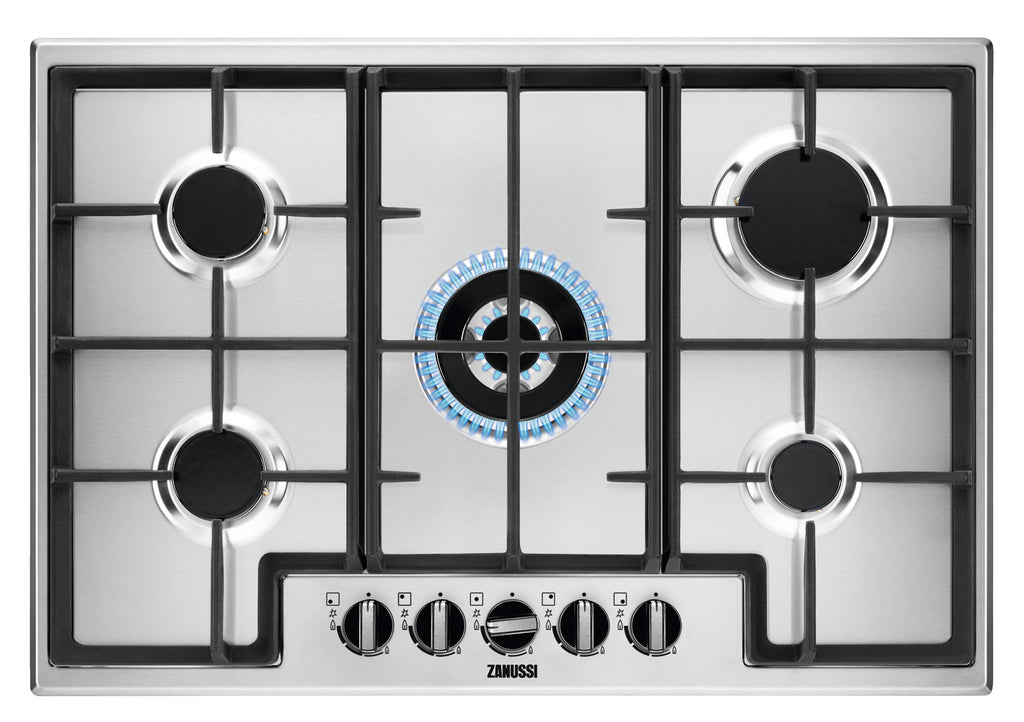 Zanussi ZGNN755X 75cm Gas Hob - Stainless Steel