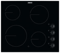 Zanussi ZHRN640K 59cm Ceramic Hob - Black