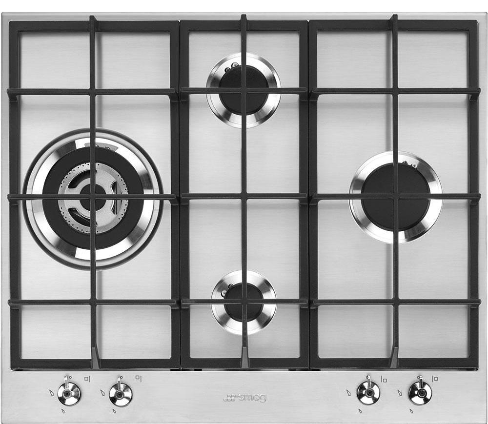 Smeg Classic PX364L 60cm Gas Hob - Stainless Steel