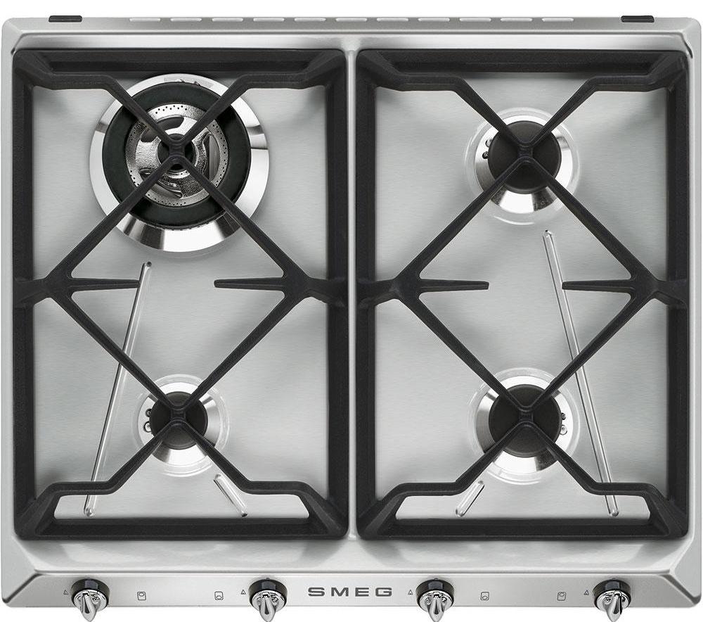 Smeg Victoria SR964XGH 60cm Gas Hob - Stainless Steel