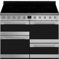 Smeg Symphony SYD4110I-1 110cm Electric Range Cooker with Induction Hob - Stainless Steel