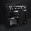 Smeg Victoria TR103BL 100cm Dual Fuel Range Cooker - Black