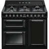 Smeg Victoria TR103BL 100cm Dual Fuel Range Cooker - Black