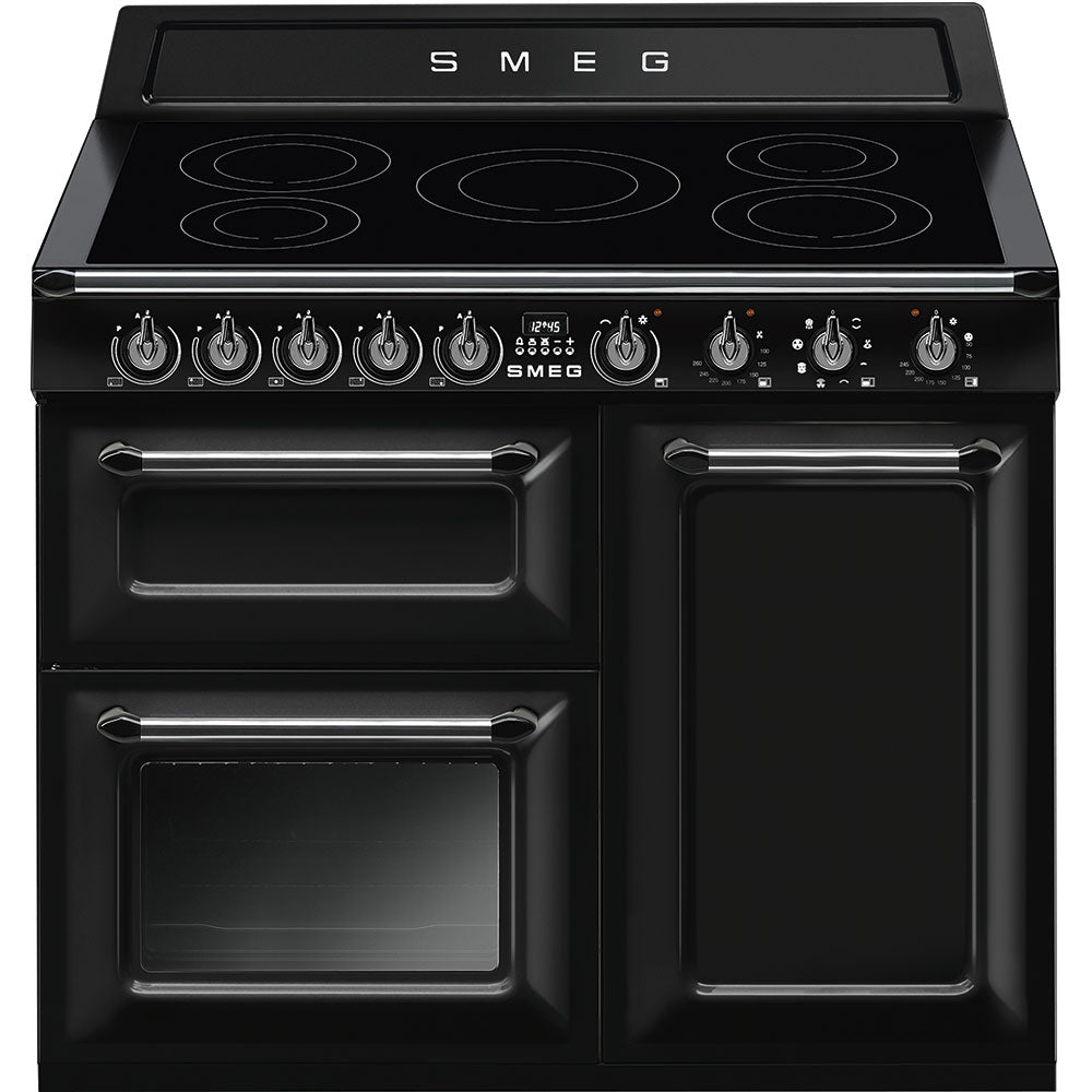 Smeg Victoria TR103IBL2 100cm Electric Range Cooker with Induction Hob - Black