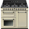 Smeg Victoria TR103P 100cm Dual Fuel Range Cooker - Cream