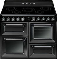 Smeg Victoria TR4110IBL2 110cm Electric Range Cooker with Induction Hob - Black