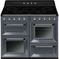 Smeg Victoria TR4110IGR2 110cm Electric Range Cooker with Induction Hob - Slate Grey