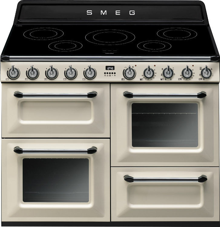 Smeg TR4110IP Victoria 110cm Electric Induction Hob Cream - Moores Appliances Ltd.