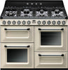 Smeg TR4110P1 Victoria 110cm Dual Fuel Gloss Cream - Moores Appliances Ltd.