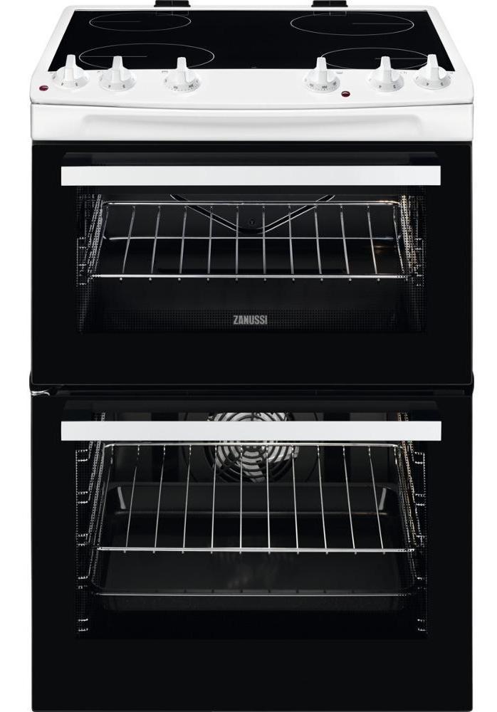 Zanussi ZCV66050WA 60cm Electric Cooker with Ceramic Hob - White