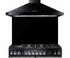 Rangemaster UNBSP110BL 110cm Splashback - Black