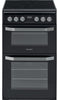 Hotpoint HD5V93CCB 50cm Electric Cooker with Ceramic Hob - Black