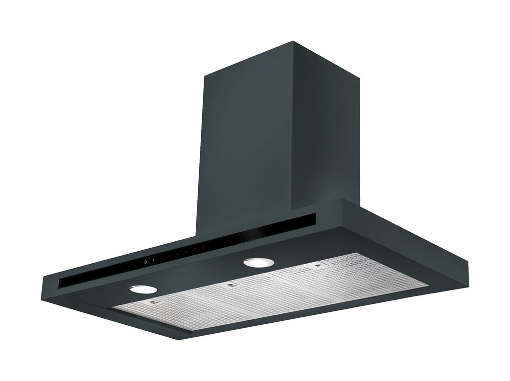 Rangemaster Hi-Lite HLTHDS100SL 100cm Flat Chimney Hood - Slate