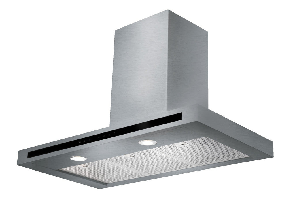 Rangemaster Hi-Lite HLTHDS100SS 100cm Flat Chimney Hood - Stainless Steel