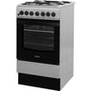 Indesit IS5G4PHSS 50cm Dual Fuel Cooker - Inox