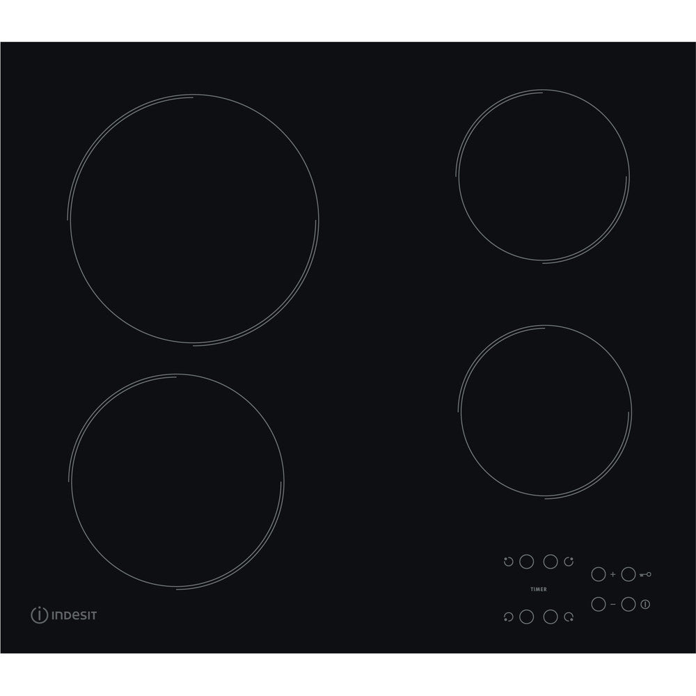 Indesit RI161C 58cm Ceramic Hob - Black