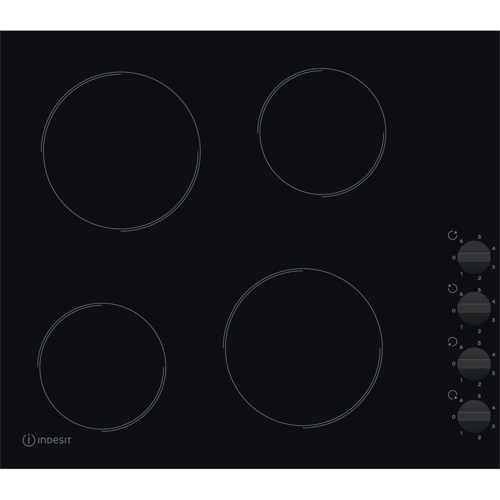 Indesit RI860C 58cm Ceramic Hob - Black