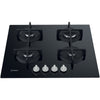 Indesit ING61TBK 60cm Gas Hob - Black Glass