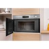 Indesit MWI3213IX Built in Microwave With Grill - Stainless Steel