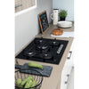 Indesit ING72TBK 73cm Gas Hob - Black Glass