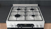 Hotpoint HDM67G9C2CW 60cm Dual Fuel Cooker - White