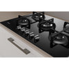 Indesit ING72TBK 73cm Gas Hob - Black Glass