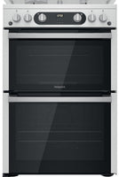 Hotpoint HDM67G0C2CX 60cm Gas Cooker - Inox