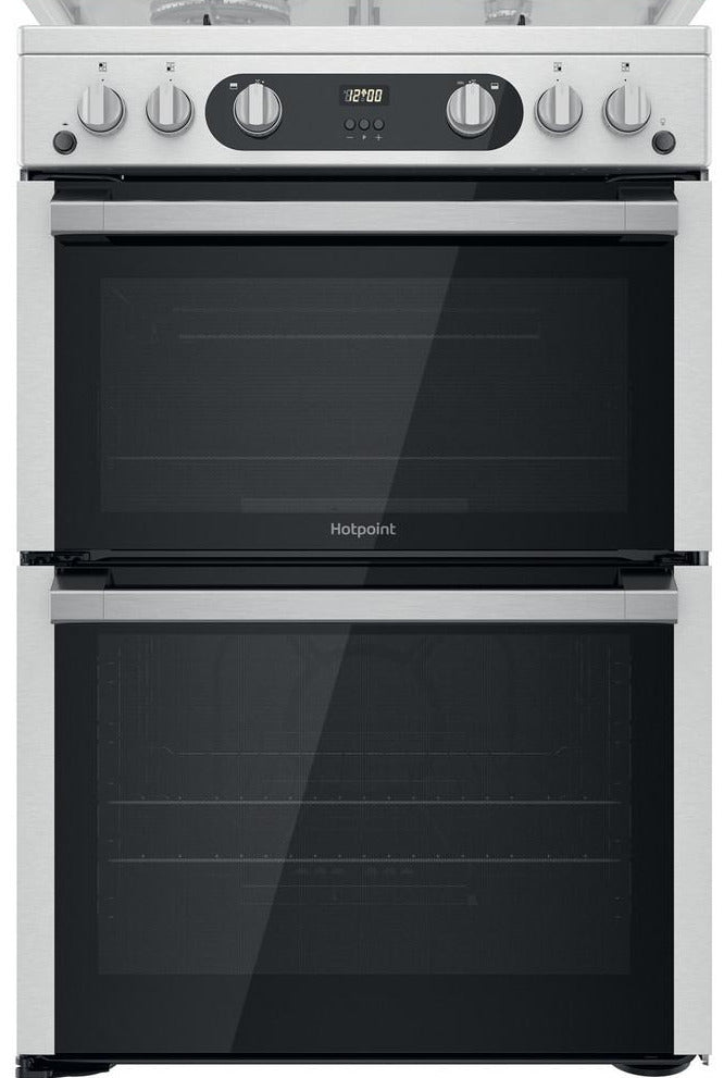 Hotpoint HDM67G0C2CX 60cm Gas Cooker - Inox