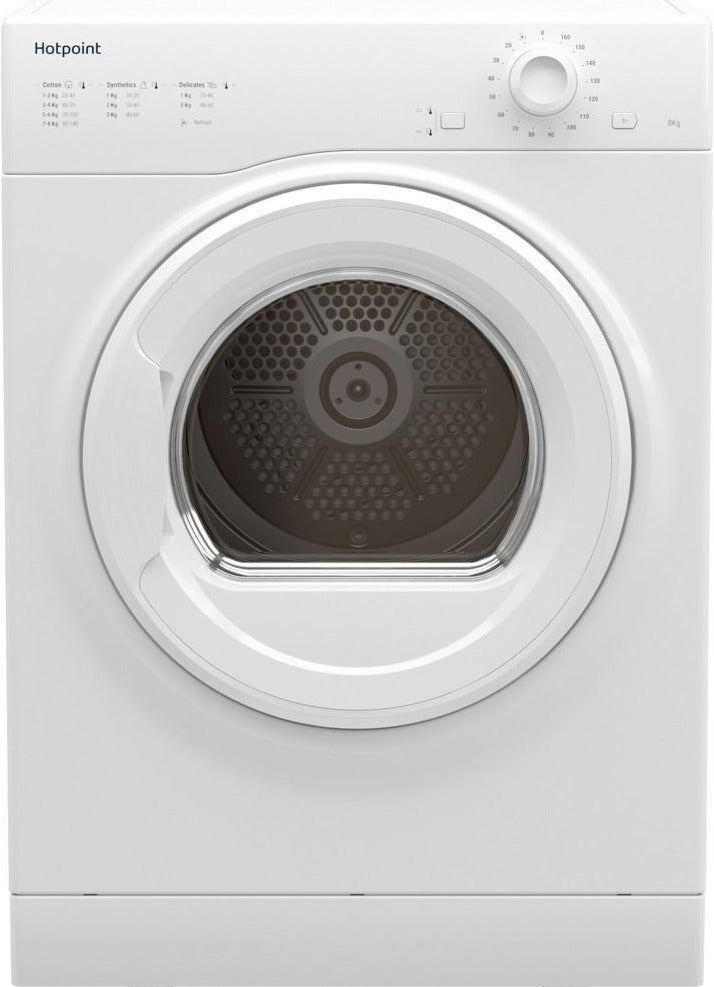 Hotpoint H1D80WUK 8Kg Vented Tumble Dryer - White - C Rated