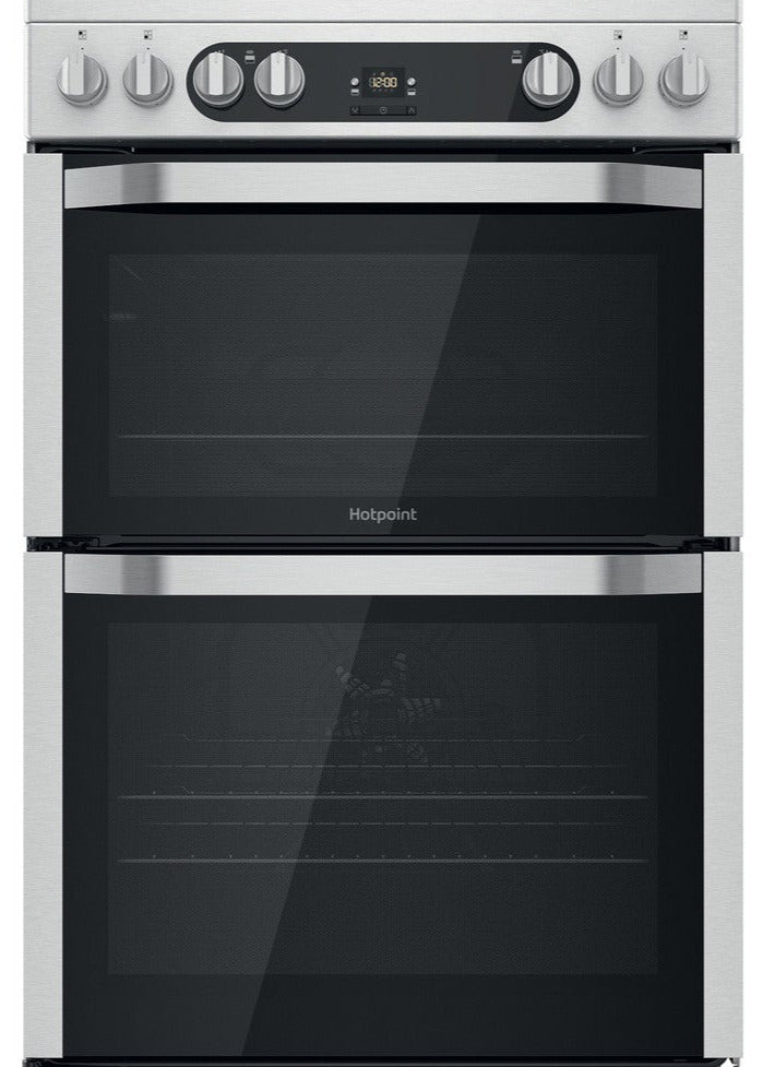 Hotpoint HDM67V9HCX 60cm Electric Cooker with Ceramic Hob - Inox