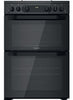 Hotpoint HDM67G0CMB 60cm Gas Cooker - Black