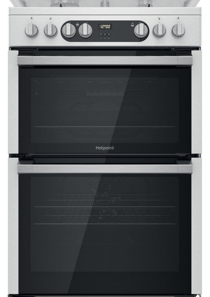 Hotpoint HDM67G9C2CX 60cm Dual Fuel Cooker - Inox