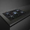 Smeg Cucina PV275B 75cm Gas Hob - Black Glass