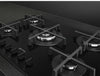 Smeg Cucina PV275B 75cm Gas Hob - Black Glass