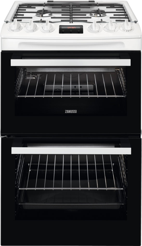 Zanussi ZCG43250WA 55cm Gas Cooker with Full Width Electric Grill  - White